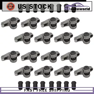 Fits Chevy Bbc 454 1.7 Ratio 7/16  Stainless Steel Roller Rocker Arm Set • $133.19