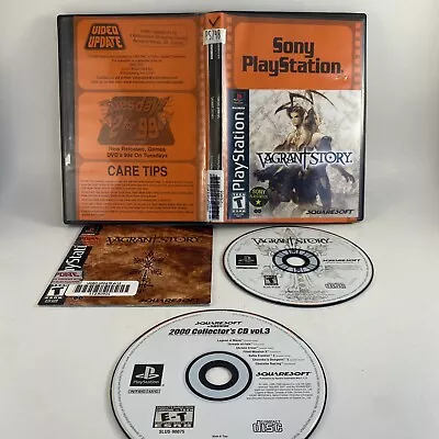 $69.95 • Buy Vagrant Story Playstation PS1 2-Discs Collector's CD Vol.3 Manual And CD’s ONLY!