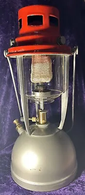 Rare Vintage Vapalux Kerosene Lantern Red Silver Made In England • $345