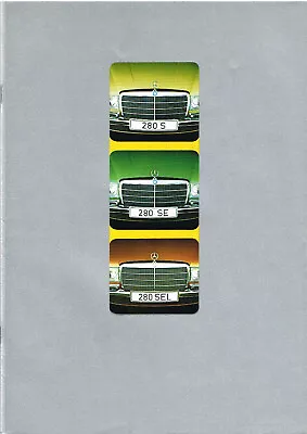 Mercedes 280 S / 280 SE / 280 SEL W116 Brochure 1974 • $26.99