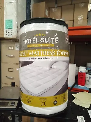 Hotel Suite Luxury Bedding Tencel Mattress Topper- 2”Gusset Sidewall Queen 614ep • $67.59