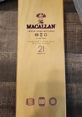 Rare & Collectible! Macallan 21 Highland Scotch Whisky Empty Box No Bottle.  • $81.95