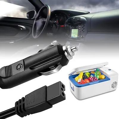 12V DC IN-Car Cooler Cool Box Mini Fridge Replacement 2 Pin Lead Cable Plug 1.7M • £3.57