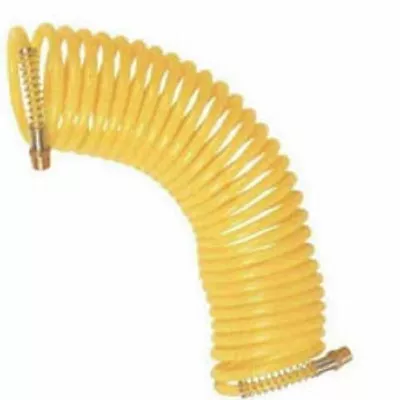 1/4  X 25ft Recoil Air Hose Re Coil Spring Ends Pneumatic Compressor Tool 200psi • $8.95