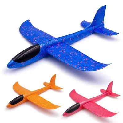 Large Foam Glider Airplane Outdoor Hand Throw Launch Plane Kids Toys LARGE 48cm • £6.99