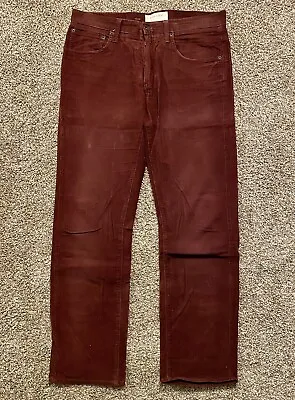 Sonoma Corduroy Jeans 32x32 Mens: Maroon/Burgundy Straight Cut Vintage. • $10