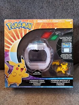 $29.43 • Buy Tomy Pokémon Z-Ring Bracelet Pikachu Set Nintendo 3DS 2DS Sun+Moon Crystals  DMG