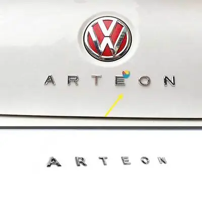 $22.88 • Buy For VW Arteon CC 2019-2020 ABS Chrome Rear Letter Trunk Alphabet Logo Cover 6pc