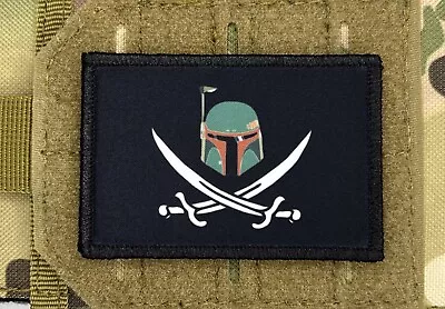 Boba Fett Calico Jack Morale Patch Mandalorian Star Wars Bounty Hunter 135 • $8.99