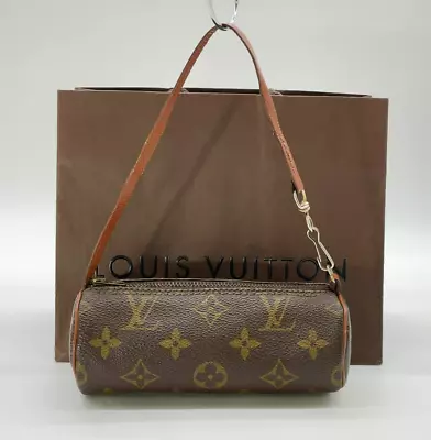 Authentic  Louis Vuitton Monogram Papillon Pouch W/Bag BA030029 • $1