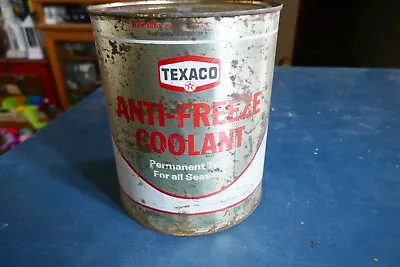 Vintage Empty 1 Gallon Texaco Antifreeze Coolant Oil Can Lot 24-7-CH • $14.99