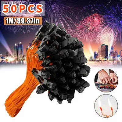 50pcs 39.37in/1M Electric Connecting Wire For Fireworks Firing System Igniter • $20.99