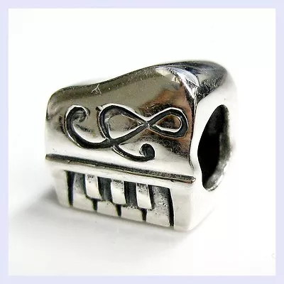 925 Sterling Silver Music Instrument Piano Note Bead For European Charm Bracelet • $21.98