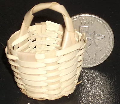 Dollhouse Miniature Mexican Import Shopping Basket  1:12 B115(1) Flower Fruit • $2