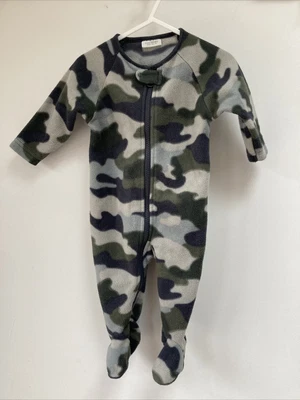 £0.99 • Buy Next Boys Warm Winter Fleece Camouflage Sleepsuit 3-6 Months