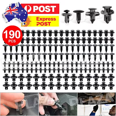 Car Body Trim Clips Kits Retainer Bumper Rivets Screw Panel Push Fastener 190PC • $9.95