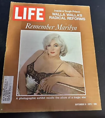 LIFE Magazine Remember Marilyn Monroe September 8 1972 • $8