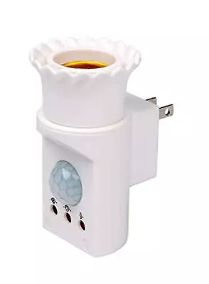 	Motion Detection Sensor Switch Light Socket W/Power Plug 110V Security Garage	 • $37.05