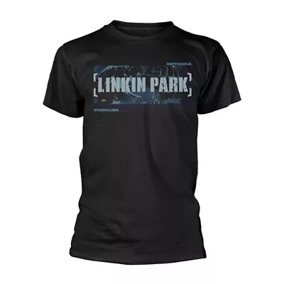 Linkin Park Meteora Blue Spray Black T-Shirt NEW OFFICIAL • £19.59