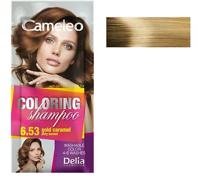Delia Cameleo Temporary Hair Colour Shampoo Dye Color Sachet Ammonia Free 40ml • £2.79
