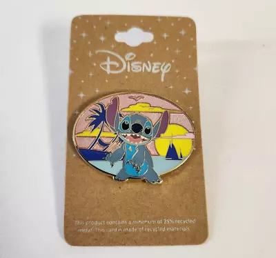 Disney Lilo & Stitch Sunset Pin Stitch Tropical Palm Tree Pin Authentic New • $19.95