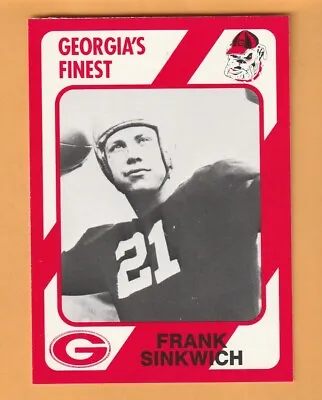 Frank Sinkwich Georgia Bulldogs 1989 Card #19 1942 Heisman Winner 3U • $2.50