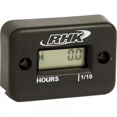 RHK Mx Hour Meter Black Motocross Dirt Bike Parts Motorbike Jetski • $49.95