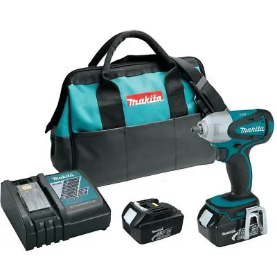 MAKITA XWT06 18V LXT Li-Ion 3/8-inch Cordless Square Drive Impact Wrench Kit • $274.99