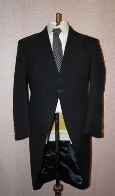 Vintage Gents 'Youngs Formal Wear' Navy Wool Evening Coat With Tails - Size 40  • £120