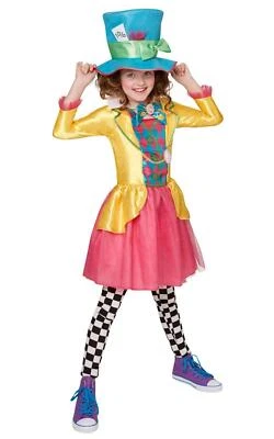 £18.99 • Buy Disney Alice In Wonderland Girls Mad Hatter Fancy Dress Costume Age 3-4