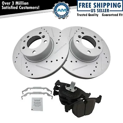 Brake Pad & Performance Rotor Kit Front Ceramic For BMW 540i 540it 740i • $151.82