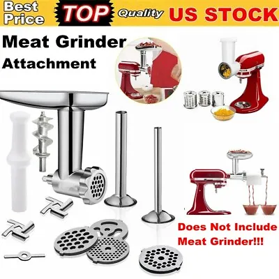 METAL Food Meat Grinder Slicer/Shredder Attachment For KitchenAid Stand Mixer US • $29.99