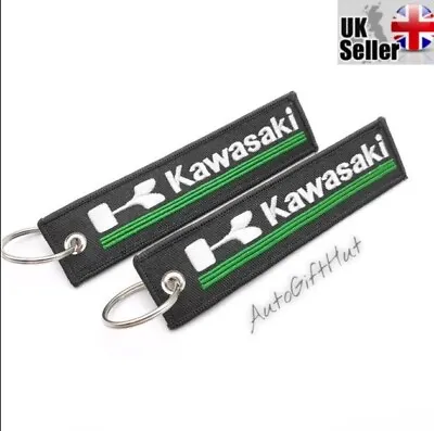 New Embroidered  Kawasaki keyring Flight Strap Ninja Zxr Motorcycle uk Seller  • £4.79