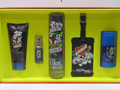 Ed Hardy Love & Luck For Men 5 Pieces Set 3.4 Oz Eau De Toilette Spray Brand New • $54.90