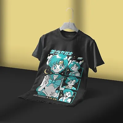 Ami Mizuno Sailor Moon T-shirt Girl Japanese Anime Graphic Tee T-Shirt All Size • $24.50