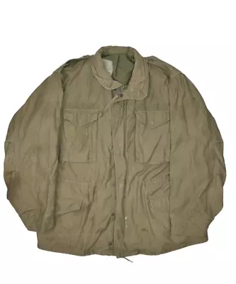 Vintage Field Coat Mens L US Military Cold Weather M65 Jacket Army OG 107 80s • $64.94