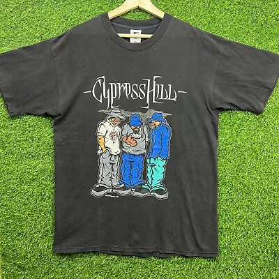 Vintage 1992 Cypress Hill Blunted T-Shirt Sz XL 90s Rap Tee Hip Hop Promo Weed • $350