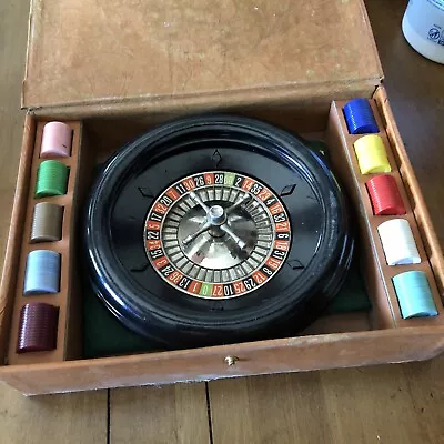 Vintage Roulette Wheel Game 1941 E.S. Lowe 8” • $50