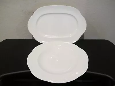 £29.34 • Buy Villeroy & Boch Arco Weiss Deep Round Platter & 15  Oval Serving Platter