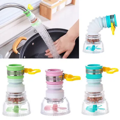 Kitchen Sink Faucet Extension Nozzle Saving Water Sprayer Filter 360° Rotating • £3.89