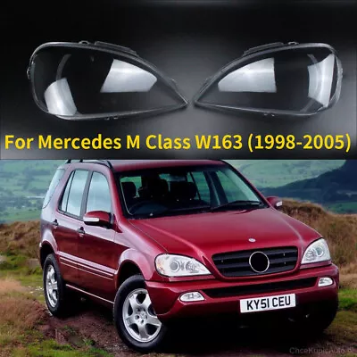 For 1999-2005 Mercedes Benz W163 ML320 ML350 ML500 Headlight Lamp Cover Shell • $64.50