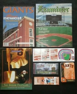 {lot} San Francisco Giants 2000 Inaugural Season @ Pac Bell Park Memorabilia • $78.37