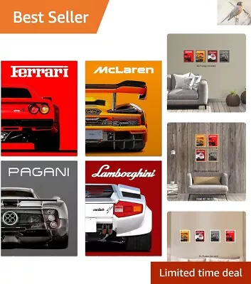 Modern Supercar Wall Art Prints - Classic Racing Ferrari Lamborghini McLaren ... • $19.79