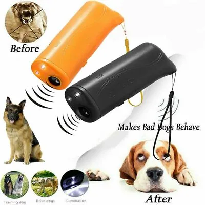 Ultrasonic Anti Barking Dog Repeller Train Control Device Bark Stop Trainer • £6.30