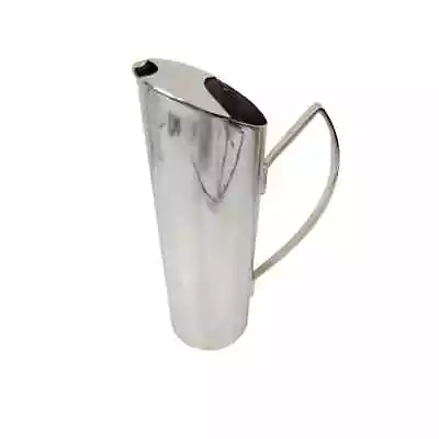 Silver Plate Sleek 9  Cocktail Pitcher Heavy MCM Made In England Barware Martini • $40