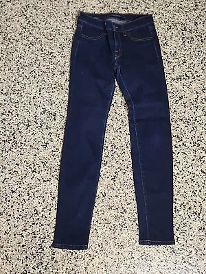 J Brand Jeans Womens Blue Starless Skinny Denim Cotton Stretch Sz 12 • $18.10