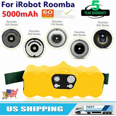 $18.99 • Buy 5.0Ah For IRobot Roomba 500 600 700 800 595 620 630 650 660 790 780 880 Battery