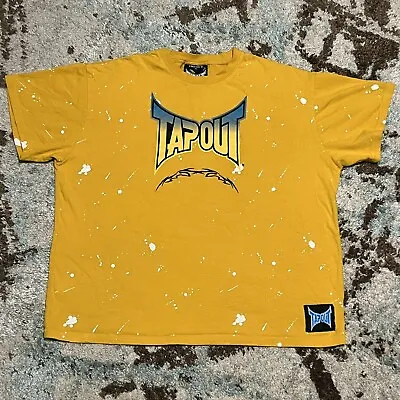 Tapout Forever 21 Paint Splatter Shirt Size XL Cyber Y2K Grunge MMA UFC  • $30