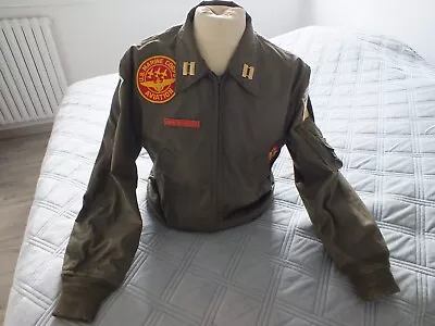 Rare Flight Jacket War Vietnam Military Army Usmc Captain • $533.50