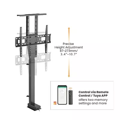 Motorized TV Lift Stand Mount App Or Remote Control 40/43/50/55/60/65/70/75/80  • $259.95